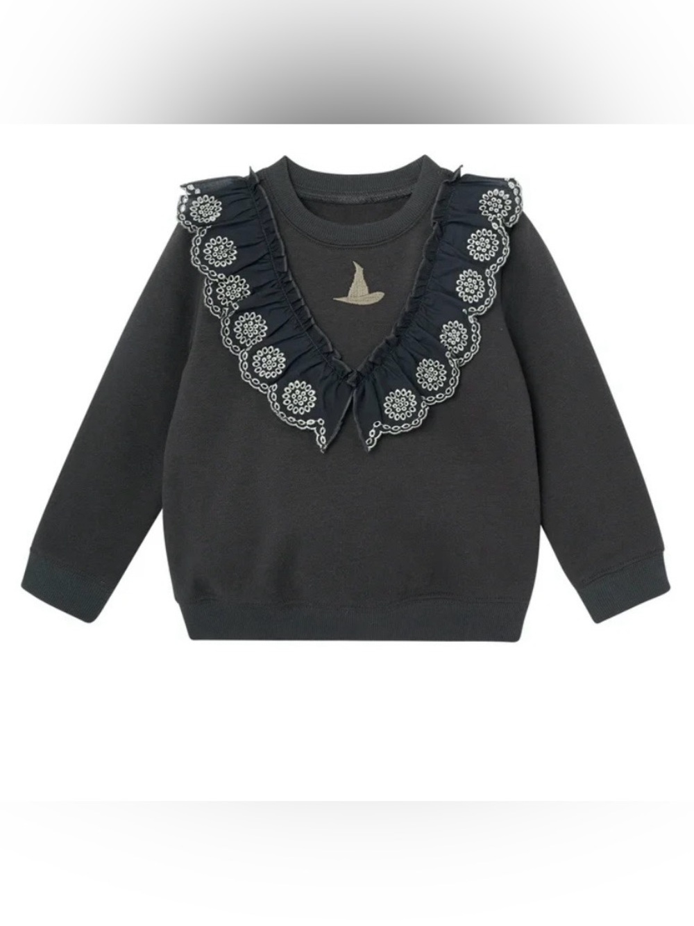 Modern Moments X Wicked Elphaba Eyelet Ruffle Sweatshirt
